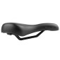 SADDLE- NEWTON FOR URBAN BIKE - "FOR MEN" BLACK - FLUIDYNAMIC DUAL DENSITY CONFORT 50 MODERATE 282x180mm 3700948228203