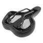 SADDLE- NEWTON FOR URBAN BIKE - "FOR MEN" BLACK - FLUIDYNAMIC DUAL DENSITY CONFORT 50 MODERATE 282x180mm 3700948228203