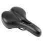 SADDLE- NEWTON FOR URBAN BIKE - "FOR MEN" BLACK - FLUIDYNAMIC DUAL DENSITY CONFORT 51 MODERATE ERGO HOLE 272x192mm 3700948228210
