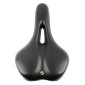 SADDLE- NEWTON FOR URBAN BIKE - "FOR MEN" BLACK - FLUIDYNAMIC DUAL DENSITY CONFORT 51 MODERATE ERGO HOLE 272x192mm 3700948228210