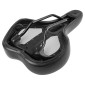 SADDLE- NEWTON FOR URBAN BIKE - "FOR MEN" BLACK - FLUIDYNAMIC DUAL DENSITY CONFORT 51 MODERATE ERGO HOLE 272x192mm 3700948228210