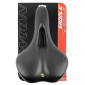 SADDLE- NEWTON FOR URBAN BIKE - "FOR MEN" BLACK - FLUIDYNAMIC DUAL DENSITY CONFORT 51 MODERATE ERGO HOLE 272x192mm 3700948228210
