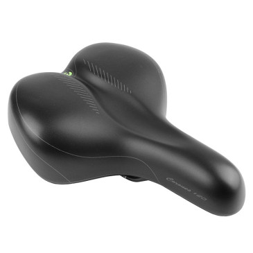SADDLE- NEWTON FOR URBAN BIKE - "FOR LADY" BLACK - FLUIDYNAMIC DUAL DENSITY - CONFORT 20- 268x199mm 3700948228227