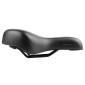 SADDLE- NEWTON FOR URBAN BIKE - "FOR LADY" BLACK - FLUIDYNAMIC DUAL DENSITY - CONFORT 20- 268x199mm 3700948228227