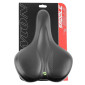 SADDLE- NEWTON FOR URBAN BIKE - "FOR LADY" BLACK - FLUIDYNAMIC DUAL DENSITY - CONFORT 20- 268x199mm 3700948228227