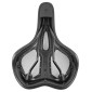 SADDLE- NEWTON FOR URBAN BIKE - "FOR LADY" BLACK - FLUIDYNAMIC DUAL DENSITY - CONFORT 21 - Ergo hole - 268x199mm 3700948228234