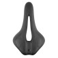 SELLE NEWTON ROUTE/VTT NOIR CONFORT AVEC TROU CENTRAL 258x157mm RAIL ACIER NOIR 3700948278352