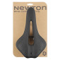 SELLE NEWTON ROUTE/VTT NOIR CONFORT AVEC TROU CENTRAL 258x157mm RAIL ACIER NOIR 3700948278352