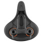 SELLE JUNIOR NEWTON ICHNOS RACING NOIR DECO ROUGE 236X139MM RAIL ACIER 3700948300596