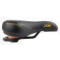 SELLE JUNIOR NEWTON ICHNOS RACING NOIR DECO ROUGE 236X139MM RAIL ACIER 3700948300596