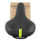 SELLE CITY NEWTON MODERATE A MEMOIRE DE FORME NOIR 247X203MM RAIL ACIER - POIGNEE PRISE EN MAIN - 3700948300602