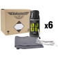 LINGETTE MULTIFONCTION VULCANET VELO AVEC LE BRUSH PEN (VENDU PAR 6 POT DE 80 LINGETTES) AVEC CHIFFON MICROFIBRE 3667385000437