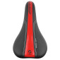 SADDLE- DDK FOR CHILDREN MISSION BLACK / RED/SILVER PATTERN 240x160mm -STEEL RAIL - BLACK 3700948075630