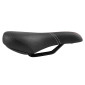 SADDLE- DDK FOR CHILDREN MISSION BLACK / RED/SILVER PATTERN 240x160mm -STEEL RAIL - BLACK 3700948075630