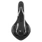 SADDLE- DDK FOR ROAD BIKE/MTB ARIO BLACK / WHITE-GREY PATTERN 285x136mm -CR-MO RAIL- GREY 3700948075685