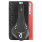 SADDLE- DDK FOR ROAD BIKE/MTB ARIO BLACK / WHITE-GREY PATTERN 285x136mm -CR-MO RAIL- GREY 3700948075685
