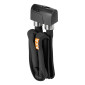 ANTIVOL VELO PLIABLE/PLIANT AXA FOLDABLE A CLE DIAM 6.5mm L0.95M NOIR (AVEC FIXATIONS SUR CADRE) - SECURITE NIVEAU 7/15 - HOMOLOGUE FUB 1 ETOILE 8713249347936