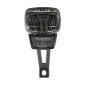 ECLAIRAGE VELO VAE / E-BIKE AVANT SUR FOURCHE AXA NXT 130 E-BIKE 6-12V 130LUX HOMOLOGUE NOIR COMPATIBLE DYNAMO - POUR VOIR A 140M ET VISIBLE A 7KMS 8713249351360