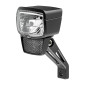 ECLAIRAGE VELO VAE / E-BIKE AVANT SUR FOURCHE AXA NXT 130 E-BIKE 6-12V 130LUX HOMOLOGUE NOIR COMPATIBLE DYNAMO - POUR VOIR A 140M ET VISIBLE A 7KMS 8713249351360