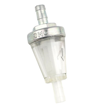 FILTRE A ESSENCE CONIQUE ACIER DIAM 6 mm TRANSPARENT/ARGENT (VENDU A L'UNITE) -OMG- 3667385001007