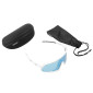 LUNETTES VELO ADULTE GIST MASK MONTURE BLANC VERRE BLEU POLYCARBONATE (PROTECTION 100% CONTRE UVA, UVB, UV) 8013271365411