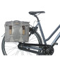SACOCHE ARRIERE VELO DOUBLE BASIL ELEGANCE 40L TAUPE FIXATION VELCROS SUR PORTE BAGAGE (36x32x16 cm) COMPATIBLE SYSTEME MIK 2.0 (COMPATIBLE AVEC 211726 INCLUS) 8715019184000