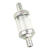 FILTRE A ESSENCE CYLINDRIQUE ACIER DIAM 8 mm TRANSPARENT/ARGENT (VENDU A L'UNITE) -OMG- 3667385000932