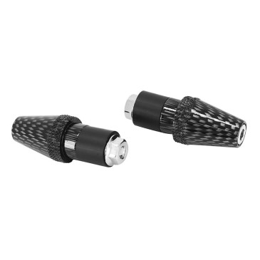 EMBOUT DE GUIDON REPLAY CONIQUE MOLETE CARBONE DIAM 17 mm (PAIRE) 3700948034187