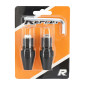 EMBOUT DE GUIDON REPLAY CONIQUE MOLETE NOIR DIAM 17 mm (PAIRE) 3700948034194