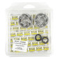 ROULEMENT D'EMBIELLAGE + JOINT CYCLO P2R ADAPTABLE MBK 51, 41, 40, 88, CLUB (KIT TPI 6302 QR ACIER) 3701213410088
