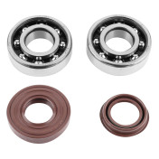 BEARING FOR CRANKSHAFT+SEALS FOR SCOOT P2R RACING POUR MBK 50 BOOSTER, NITRO/YAMAHA 50 BWS, AEROX/APRILIA 50 SR/CPI 50 ARAGON/GENERIC 50 IDEO/KEEWAY 50 FOCUS (KIT 6204 SKF POLYAMID CASE C4/+ VITON SEALS) 3701213416172