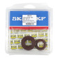 BEARING FOR CRANKSHAFT+SEALS FOR SCOOT P2R RACING POUR MBK 50 BOOSTER, NITRO/YAMAHA 50 BWS, AEROX/APRILIA 50 SR/CPI 50 ARAGON/GENERIC 50 IDEO/KEEWAY 50 FOCUS (KIT 6204 SKF POLYAMID CASE C4/+ VITON SEALS) 3701213416172