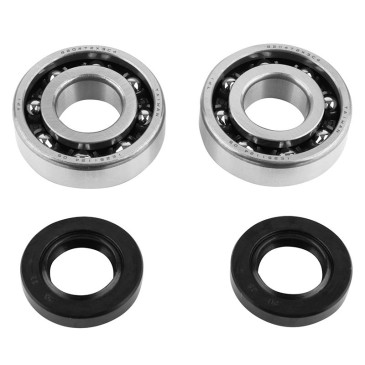 ROULEMENT D'EMBIELLAGE + JOINT 50 A BOITE P2R ADAPTABLE DERBI 50 SENDA, GPR/GILERA 50 SMT, RCR (MOTEUR EURO 2 + EURO 3) (KIT 6204 TPI POLYAMIDE C4/JOINT NITRILE) 3701213416189