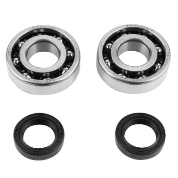 ROULEMENT D'EMBIELLAGE + JOINT SCOOT P2R ADAPTABLE PEUGEOT 50 LUDIX, SPEEDFIGHT 3, JET FORCE, KISBEE/DJANGO, CITYSTAR 2T (KIT 6204 TPI POLYAMIDE C4/JOINT NITRILE) 3701213416202