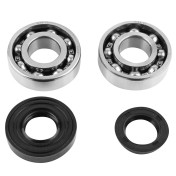 BEARING FOR CRANKSHAFT+SEALS FOR SCOOT P2R FOR MBK 50 BOOSTER, NITRO/YAMAHA 50 BWS, AEROX/APRILIA 50 SR/CPI 50 ARAGON/GENERIC 50 IDEO/KEEWAY 50 FOCUS (KIT 6204 FDM STEEL C3/NITRILE SEAL) 3701213409501