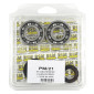BEARING FOR CRANKSHAFT+SEALS FOR SCOOT P2R FOR MBK 50 BOOSTER, NITRO/YAMAHA 50 BWS, AEROX/APRILIA 50 SR/CPI 50 ARAGON/GENERIC 50 IDEO/KEEWAY 50 FOCUS (KIT 6204 FDM STEEL C3/NITRILE SEAL) 3701213409501