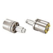 EMBOUT DE GUIDON AVOC COLT ALU CNC TITANE/OR DIAM 13 ET 17mm (PAIRE) 3700948034163