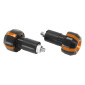 EMBOUT DE GUIDON REPLAY ROLLER NOIR/OR DIAM 17 mm (PAIRE) 3700948034286