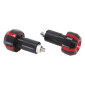 EMBOUT DE GUIDON REPLAY ROLLER NOIR/ROUGE DIAM 17 mm (PAIRE) 3700948034293