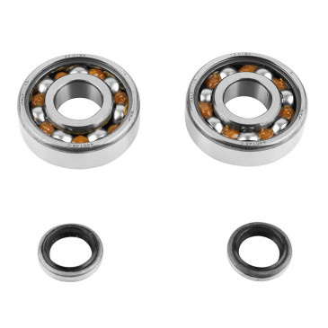 ROULEMENT D'EMBIELLAGE + JOINT CYCLO P2R ADAPTABLE MBK 51, 41, 40, 88, CLUB (KIT SKF 6302 QR ACIER) 3701213410415