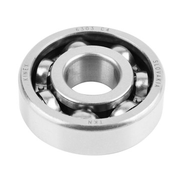 ROULEMENT D'EMBIELLAGE 6303 (17x47x14) ZKL ACIER C4 ADAPTABLE MINARELLI 50 AM6/MBK 50 X-POWER, X-LIMIT/YAMAHA 50 TZR, DTR, TZR/BETA 50 RR/PEUGEOT 50 XPS/APRILIA 50 RS/RIEJU 50 RS1(VENDU A L'UNITE) 3701213410200