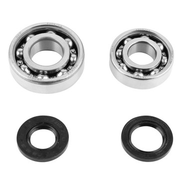 ROULEMENT D'EMBIELLAGE + JOINT CYCLO P2R ADAPTABLE PEUGEOT 103 (KIT 6204 + 6203 SKF ACIER C4/JOINT NITRILE) 3701213410354