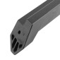 BEQUILLE VELO LATERALE ARRIERE NEWTON 24-29'' NOIR REGLABLE FIXATION 2 VIS SUR BASE ENTRAXE 18mm (FIXATION A LA VERTICALE) 3700948298527