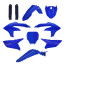 CARROSSERIE/CARENAGE MOTO MX YAMAHA 250 YZ F 2024>, 450 YZ F 2023>, 450 YZ FX 2024> BLEU YAM/NOIR (COULEUR OEM) (KIT PLASTIQUES 10 PIECES) -POLISPORT- 5604415151620