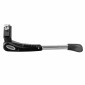 BEQUILLE VELO LATERALE AVEC PLAQUE NEWTON 26-28" RENFORCE REGLABLE ALU NOIR/ARGENT 3700948068977