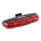 ECLAIRAGE VELO A PILE ARRIERE SUR TIGE DE SELLE NEWTON FLASH 5 LEDS 3 FONCTIONS NOIR LIVRE AVEC 2 PILES AAA 3700948070727