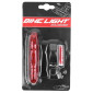 TAILLIGHT ON BATTERY -ON SEATPOST- NEWTON FLASH 5 LEDS - 3 FUNCTIONS- BLACK -INCLUDED 2 AAA BATTERIES. 3700948070727