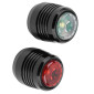 ECLAIRAGE VELO USB KIT NEWTON 22B SUR CINTRE/TIGE DE SELLE LEDS NOIR (LIVRE AVEC FIXATIONS) - RECHARGEABLE USB (AVANT 38LUMENS ET ARRIERE 15LUMENS) 3700948228302