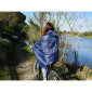 PONCHO / CAPE ANTI PLUIE ADULTE P2R L/XL BLEU MARINE WATERPROOF AVEC CAPUCHE - TAILLE 1.76 à 1.82m 3700256070815