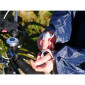 PONCHO / CAPE ANTI PLUIE ADULTE P2R L/XL BLEU MARINE WATERPROOF AVEC CAPUCHE - TAILLE 1.76 à 1.82m 3700256070815